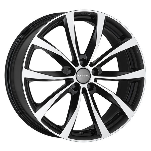 CERCHIO IN LEGA MAK WOLF PER VOLKSWAGEN GOLF VI CROSS 7X17 5X112 BLACK MIRR OTM