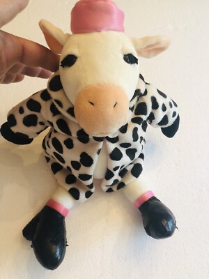 Jellycat Cow w/ Fur Coat Moo 11\