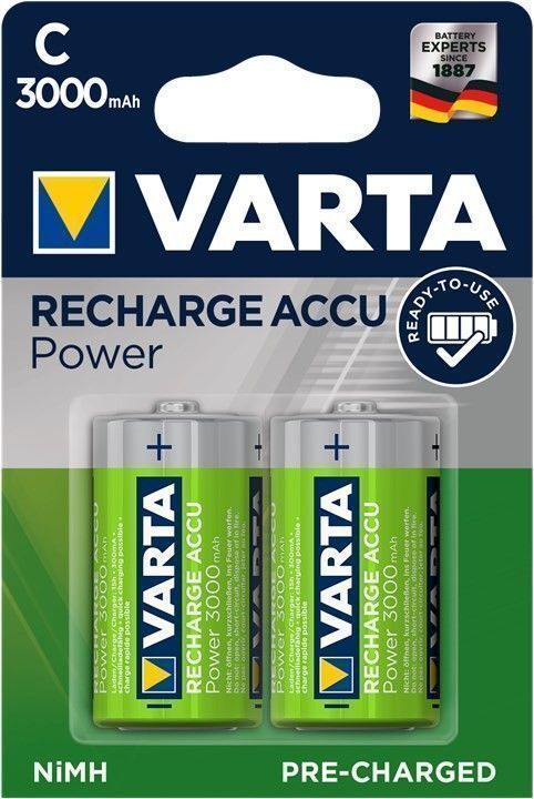 Thumbnail - Varta Recharge Power Akku Nimh Baby C Lr14 1,2v 3000mah 2er-blister