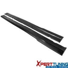 Fits 99-04 Ford Mustang MDA Style Side Skirts Rocker Panel Splitter PU Black 2PC