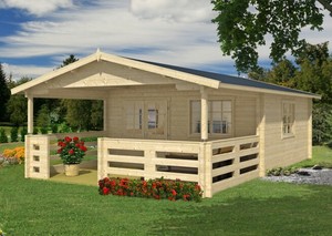 Alpholz Gartenhaus Modell Roman Holz 505 x 805 cm ...