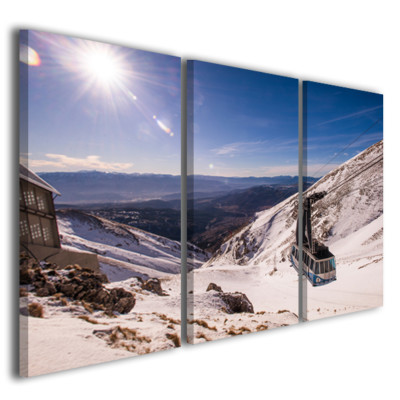 Moderne Bilder Gran Sasso Seilbahn Bild Landschaft Leinwanddrucke Abruzzen 