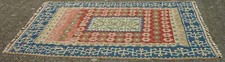 Duży kilim szczelinowy Ebra 222 x 146 cm, wełna na wełnie orientalna około 1970-80