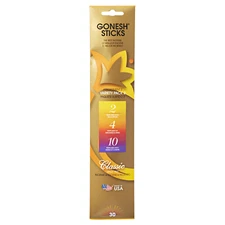 Gonesh Incense Sticks - 8 Packs - Variety #2 ( 2/4/10 ) - 20 Sticks Per Pack