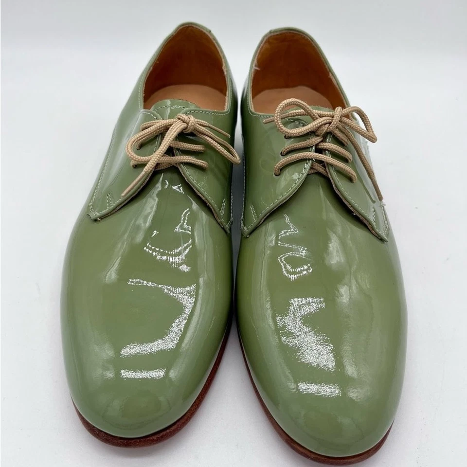 Dieppa Restrepo лакированная кожа зеленый Oxford размер 6 - Изображение 2 из 4