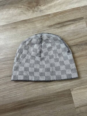 Louis Vuitton Beanie Damier Petite Grey LV Monogram Logo LV Wool