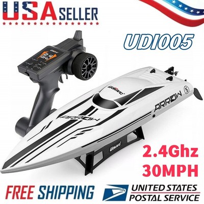 UDIRC RC Boat Brushless 30+MPH Electric Racing Boat UDI005 Hobby RTR Adults Kids