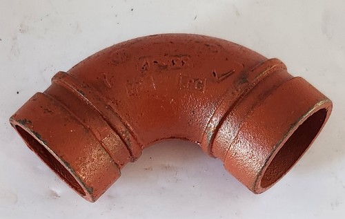 Victaulic - No. 10 - 1-1/2" Grooved 90 deg Elbow - Ductile Iron - Picture 2 of 2