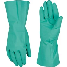 Ansell Gloves Sol-Vex 37-155 Unsupported Nitrile Gloves Size 9 Green Pack of 12