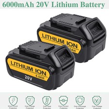 2X 18V 6Ah Li-ion Battery for Dewalt DCB182 DCB180 DCB203 DCB205 DCB200 DCB201
