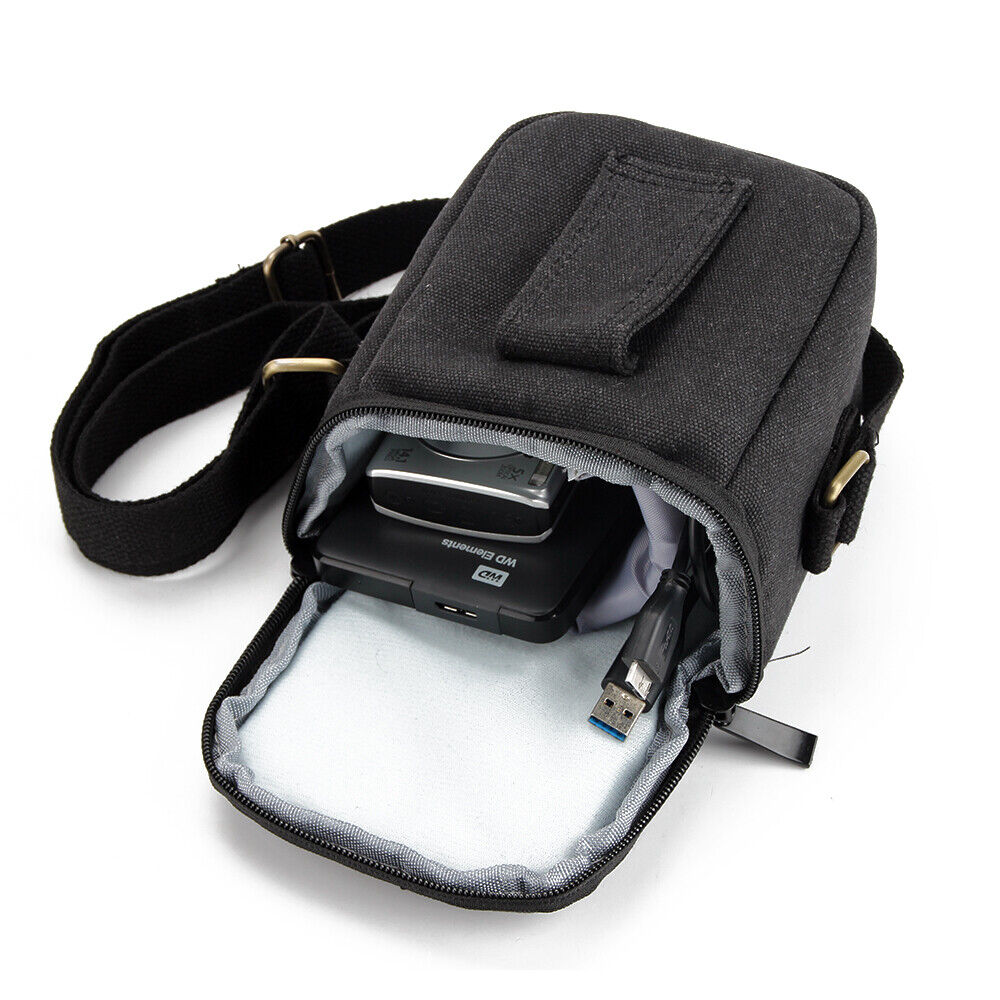 Kameratasche für Sony Cyber-shot DSC-HX90V Foto Gürtel Umhänge Tasche Materia