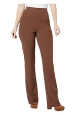 DG2 by Diane Gilman 4-Way AllDay Stretch Knit Twill Bootcut Pant Cocoa