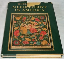 VTG 1969 Needlepoint in America by Hope Hanley HB Sewing Craft Cross Stitch Book