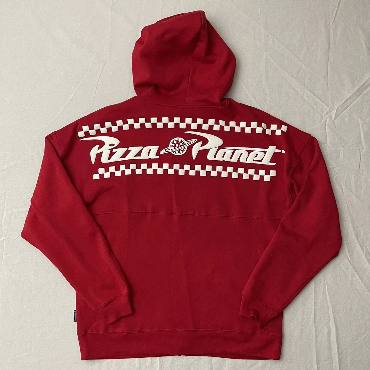 NEW 2022 Disney Parks Pixar Toy Story Red Hoodie Pizza Planet