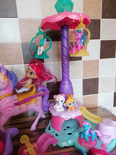 Pacchetto bambola e figure Mattel Shimmer and Shine ~ Zahracorn, Carousel Play Park et - Foto 4 di 6