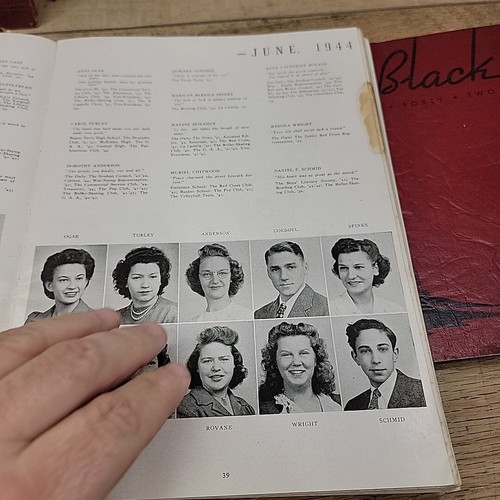 1942 43 44 45 St. Louis Missouri Central High School Yearbook Red and Black - Picture 12 of 21