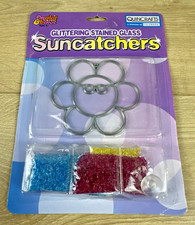 Vintage Makit  Bakit Flower Face Suncatcher Kit NEW Sealed Stained Glass Craft