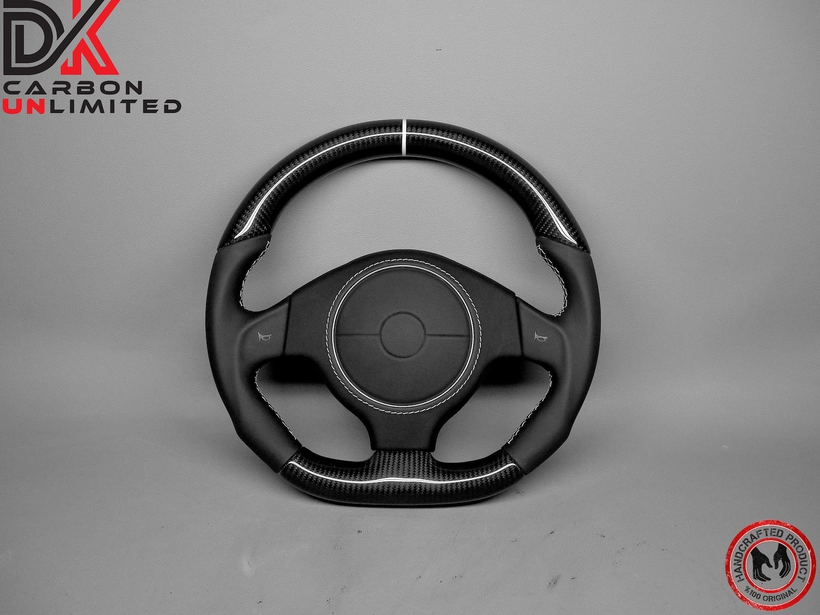 Lamborghini Murcielago LP640 LP650 LP670 White Ring Carbon Steering Wheel v3