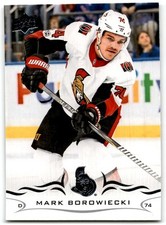 2018-19 Upper Deck Mark Borowiecki Ottawa Senators #131