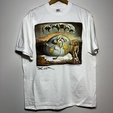 Vintage Salvador Dali Art T Shirt Mens Warhol Haring Museum 90s Escher Original