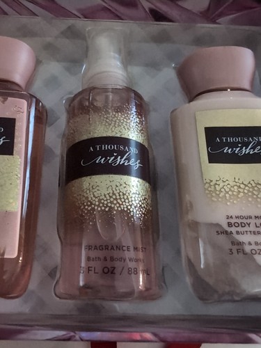 Bath & Body Works 3pc A THOUSAND WISHES Mist Spray, Body Lotion, Body Wash SET - Picture 3 of 5