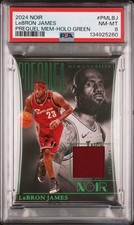 2024-25 Panini Noir - Lebron James Prequel Memorabilia /49 PSA 8 POP 1 Game Worn