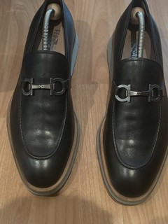 Ferragamo Loafer Gr. 10 EE (44 EU) Neuwertig Schwarz Mokassin