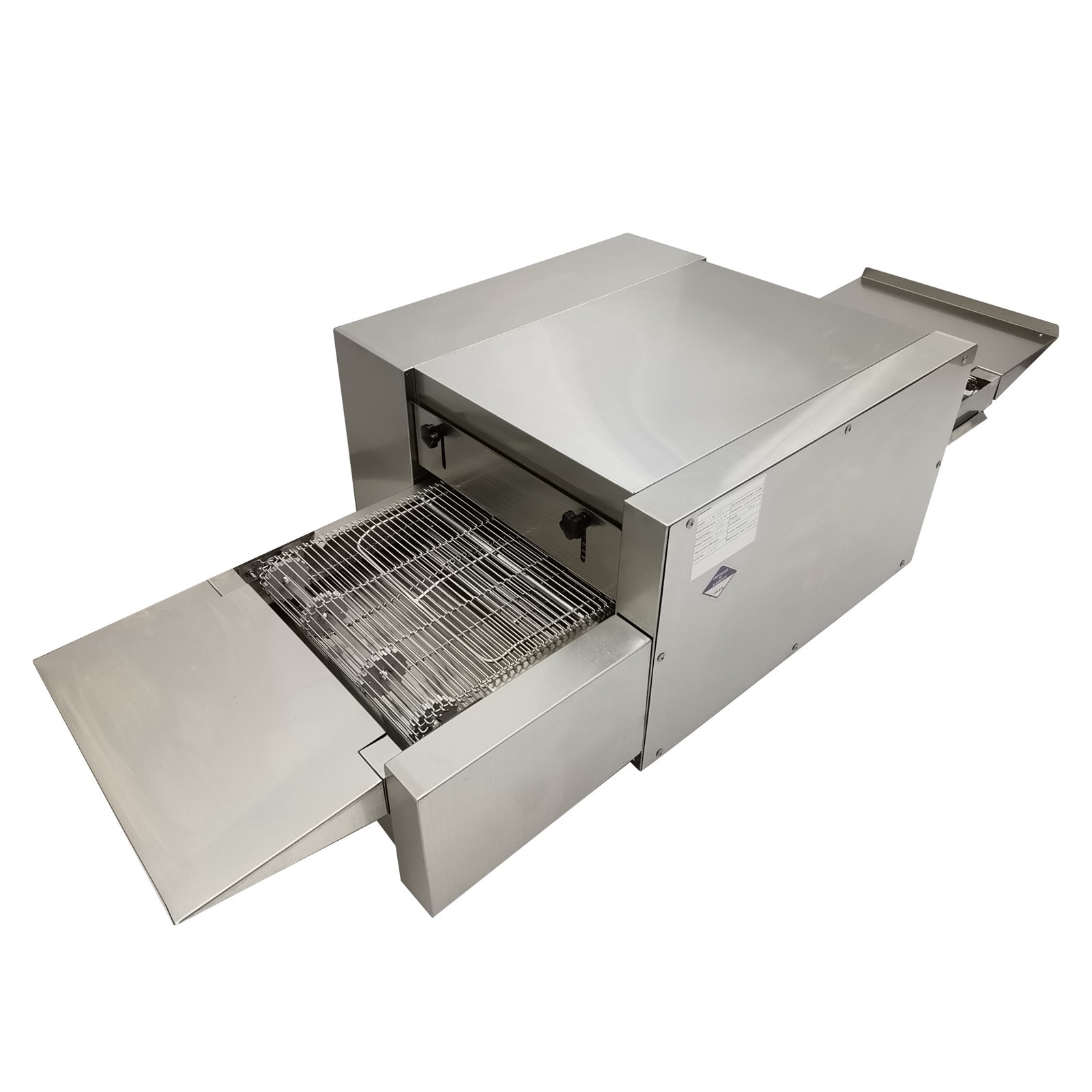 220V Electric Straight Tube Conveyor Pizza Oven Commercial Baking Oven 12"