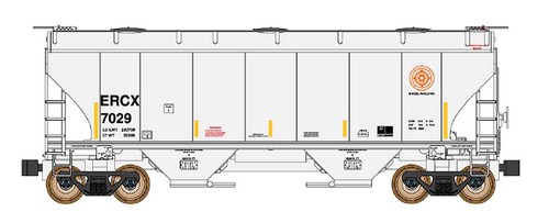InterMountain escala N 669011 Excel Railcar ERCX Trinity 3281 tolva de 2 bahías | Zustand: New