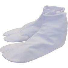 Adult Japanese Kimono Tabi Socks 23cm 4 Kohaze Split-Toe White