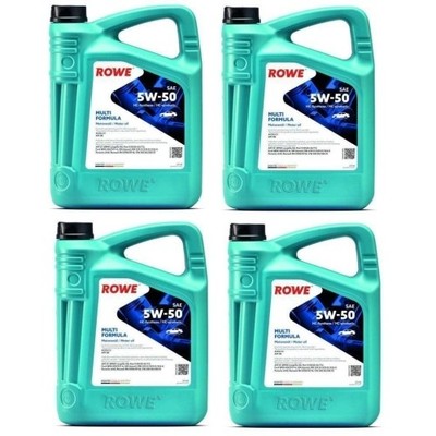Motoröl ROWE HIGHTEC MULTI FORMULA 5W-50 Dexos 2 VW502.00 505.00 BMW LL-04 20L