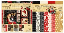 Graphic 45 Curiouser & Curiouser Paper Pack and Patterns & Solids Pack - 12x1...