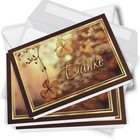 Trauer Danksagung Set 10 Karten Dank im Trauerfall mit Umschlag Abendsonne