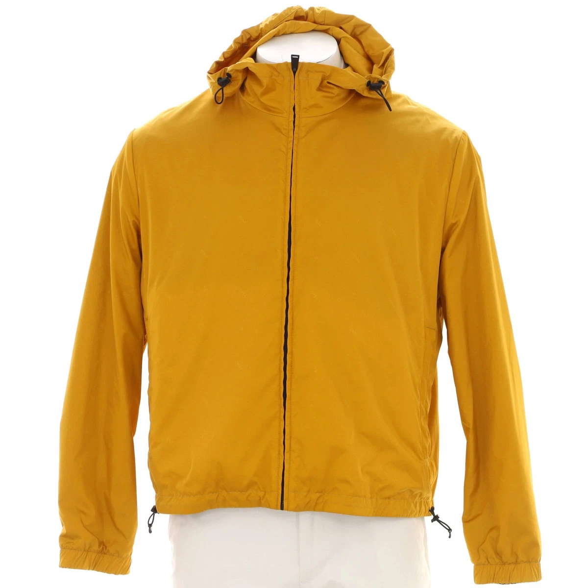 Fendi Men's Reversible Hooded Windbreaker Jacket Zucca Polyamide