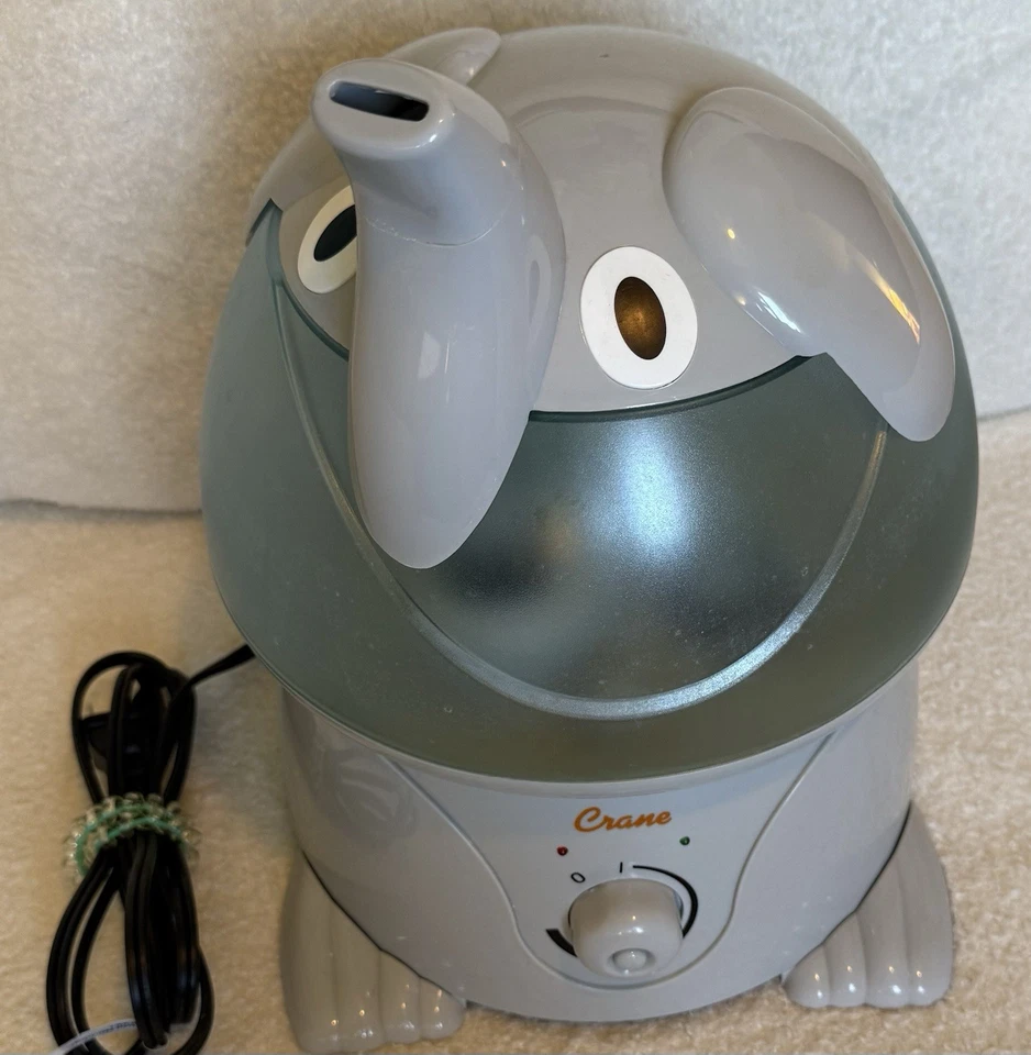Crane Ultrasonic Elephant Humidifier 1 Gallon Cool Mist Nursery Kids Bedroom - Image 3 of 4