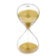 Timer 2 Minute Hourglass: 5.1 Inch Gold Sand Clock, Large Sand Watch 2 Min, C...