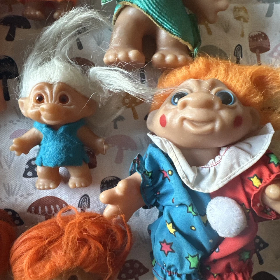 Trolls de presa vintage hechos en Dinamarca raros de colección años 70 80 Foto 4 de 4