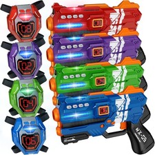 Laser Tag Guns Set of 4 Laser Tag Guns with Digital LED Scor