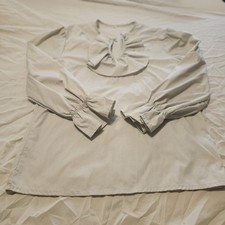 18th Century Colonial Reenactment Men's SM Ruffled Collar Long Sleeve - Griege