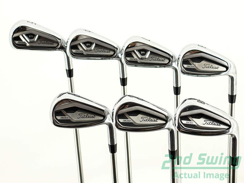 Titleist 2021 T300 Iron Set 5-PW GW Graphite Senior Right +1/4