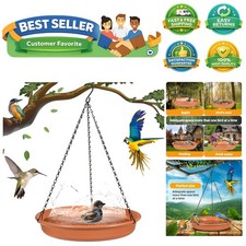 Hanging Bird Bath Hanging Bird-Feeder - Garden BirdBath Tray Wildlife Feeder ...