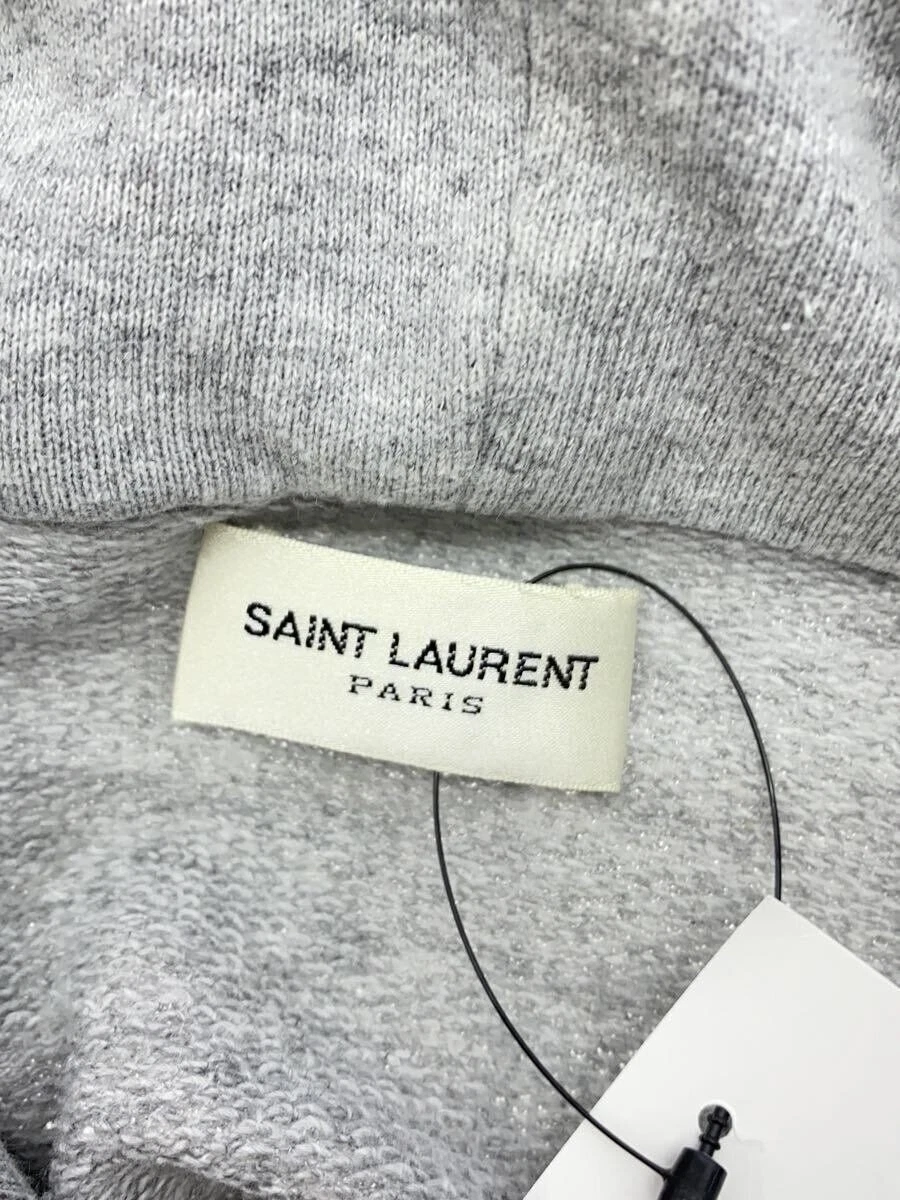 SAINT LAURENT (YSL) Felpa con cappuccio SAINT LAURENT S cotone GRIGIO 00846 usata