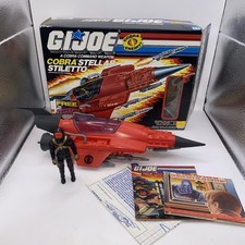 Cobra Stellar Stiletto W Star Viper 100  Complete 1988 GI Joe W Box & Paperwork