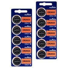 10x Murata CR2032 3V Lithium Coin Cell Batteries 10-Pack