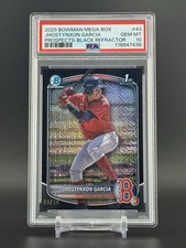 2025 Bowman Mega Box Jhostynxon Garcia Black /10 PSA 10 Mojo Refractor SSP!