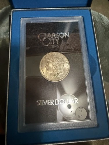 1884-CC GSA Hoard Morgan Silver Dollar $1, Hard Pack Box & Cert, Uncirculated BU