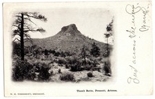 Cartolina Prescott, AZ Arizona 1905, Thumb Butte