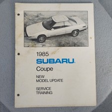 1985 Subaru Coupe Service Training Manual Update New Model Dl Gl Gl-10 Turbo 4wd 1985 Subaru Coupe Service Training Manual Update New Model Dl Gl Gl-10 Turbo 4wd