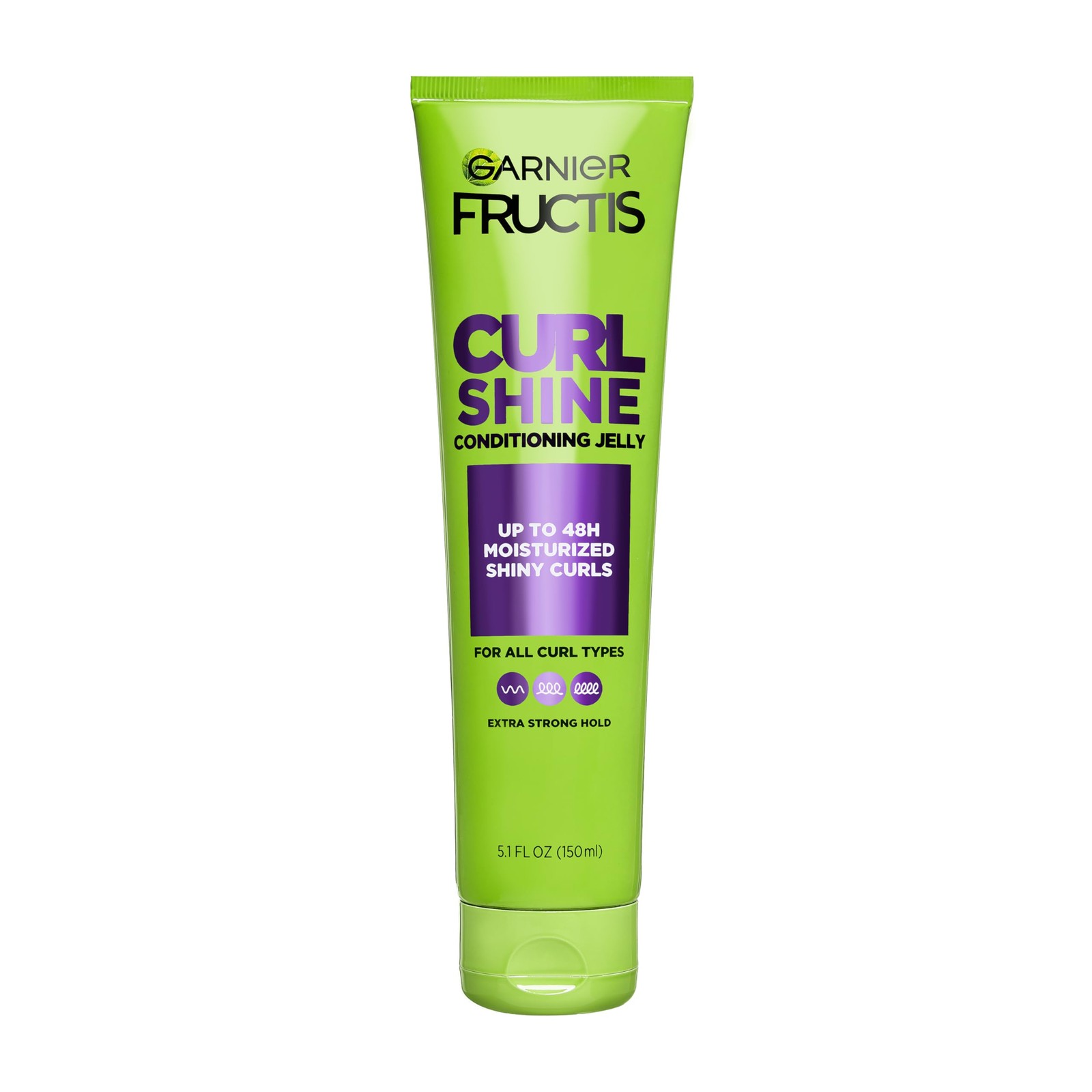 Garnier Fructis Curl Shine Conditioning Hair Gel, Frizz Control for Curly, Wavy,