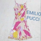 Emilio Pucci Knee Length Dress With Brand Logo